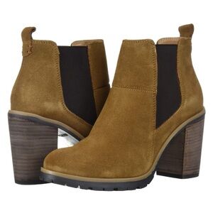 Crevo Alicia Leather Heeled Hiker Ankle Boot